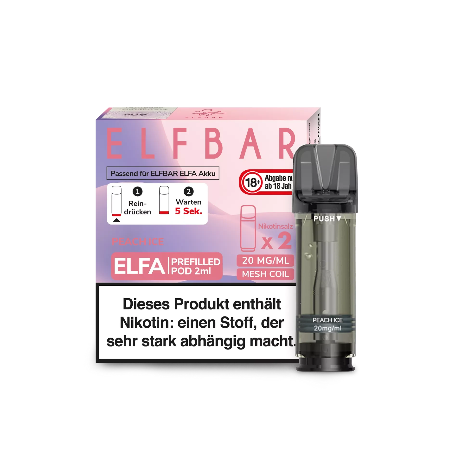 ELFBAR ELFA Pod 2er Pack 20mg/ml - verschiedene Sorten Elfbar